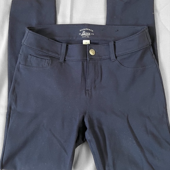 G.H. Bass & Co. Pants - Bass Slim Fit/Stretch Knit Navy Pants